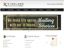 Tablet Screenshot of kirklandprinting.com